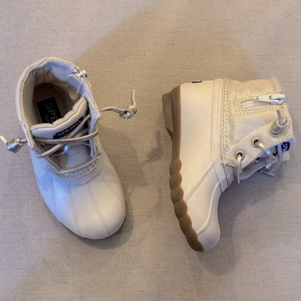 SPERRY Saltwater Duck Boots - Little Kids Size 7 - Preowned